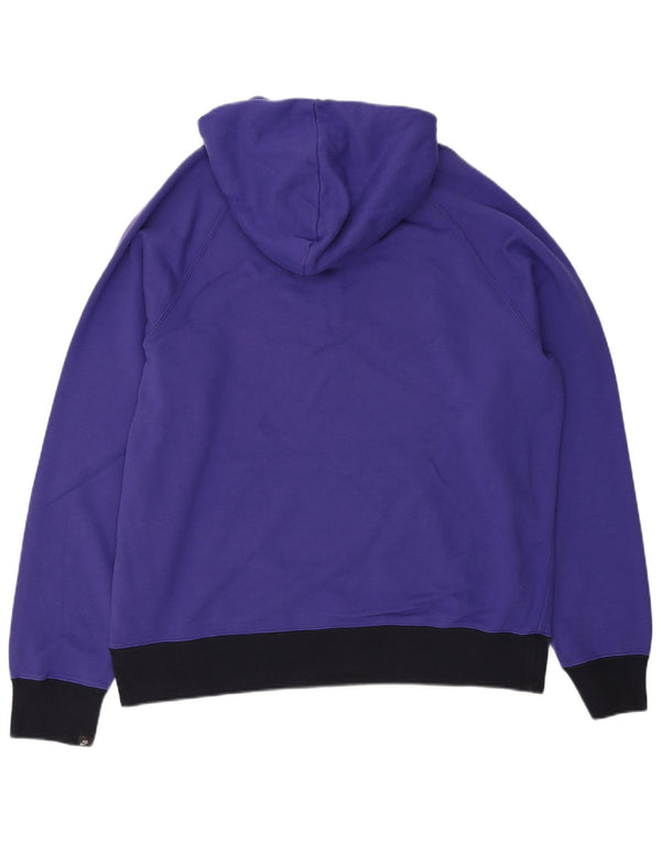 Nike Herren-Kapuzenpullover mit Reißverschluss, XL, lila, Colourblock-Baumwolle