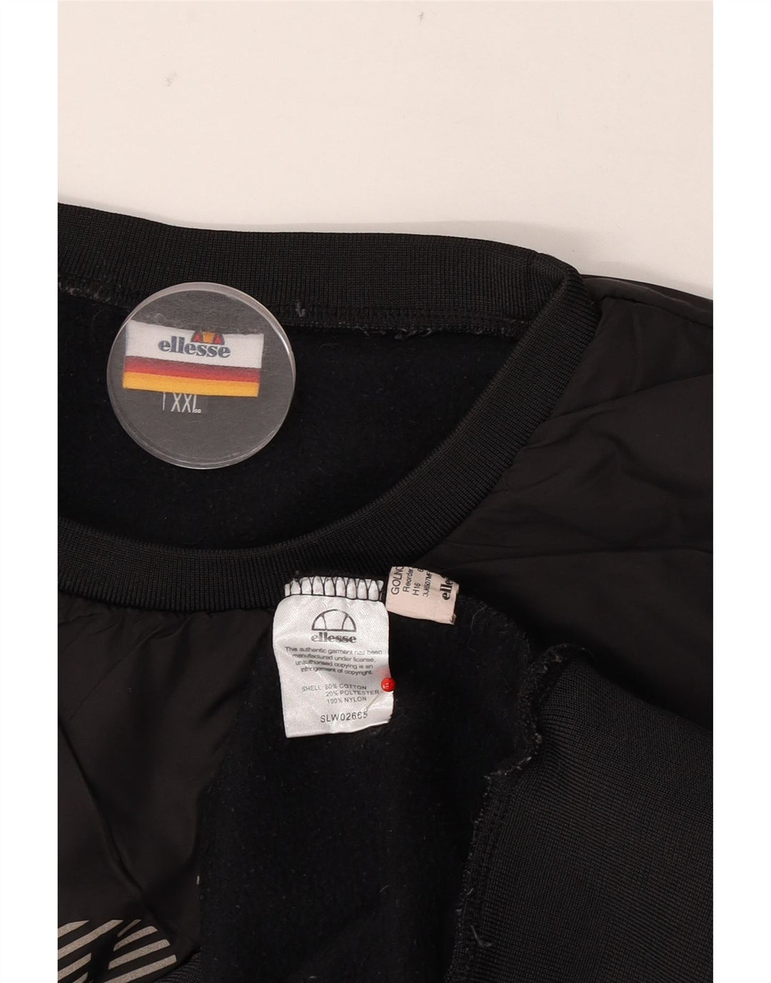 Ellesse Herren-Sweatshirt mit Grafik, 2XL, graue Baumwolle