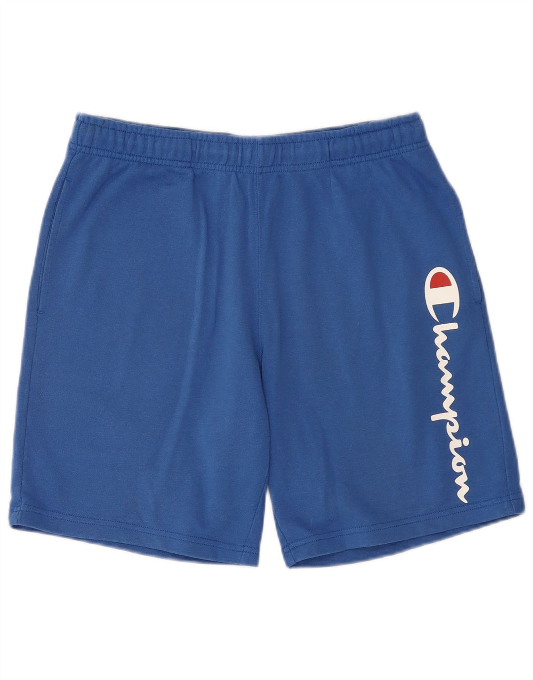 Champion Herren Sportshorts mit Grafik, Größe L, Blau, Baumwolle