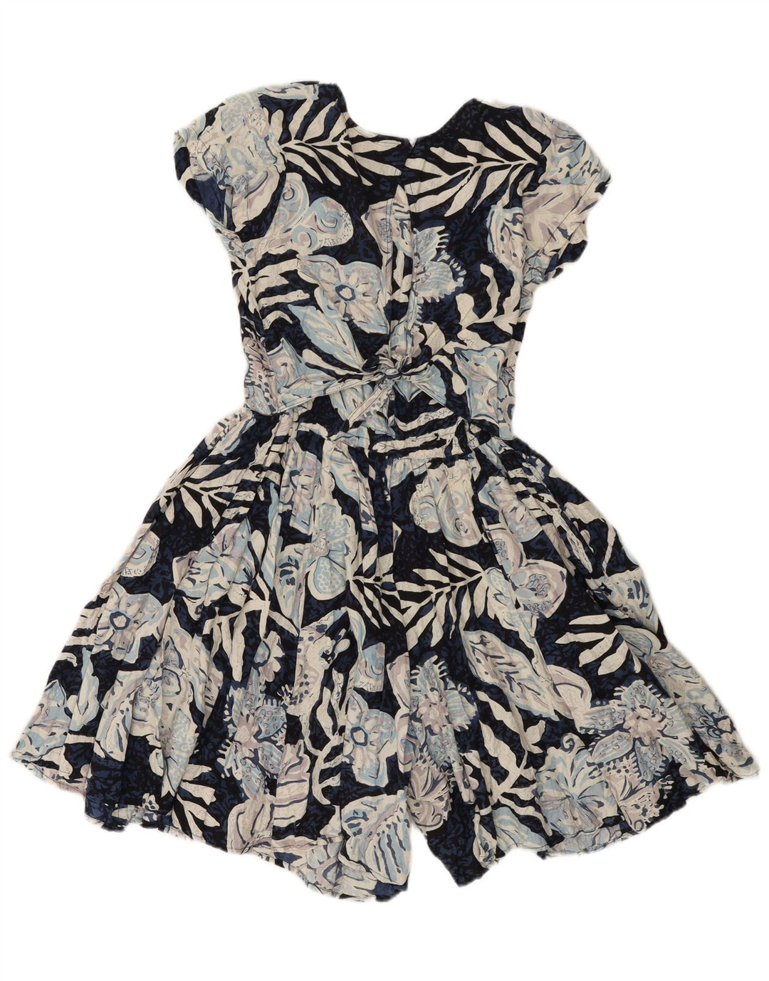 MISS JOY Damen Playsuit EU 38 XS Blau geblümt
