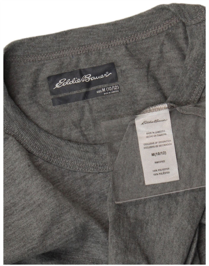 Eddie Bauer T-Shirt-Oberteil für Jungen, 10–11 Jahre, mittelgraues Polyester