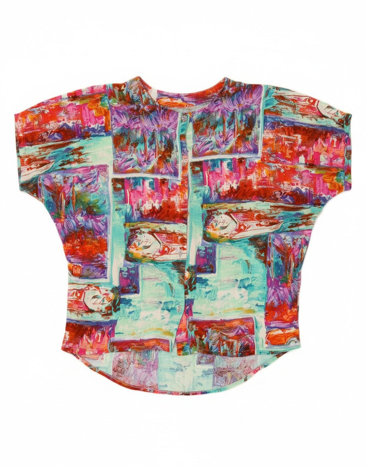 VINTAGE Womens Abstract Pattern Shirt Blouse UK 20 2XL Multicoloured Vintage Vintage and Second-Hand Vintage from Messina Hembry 