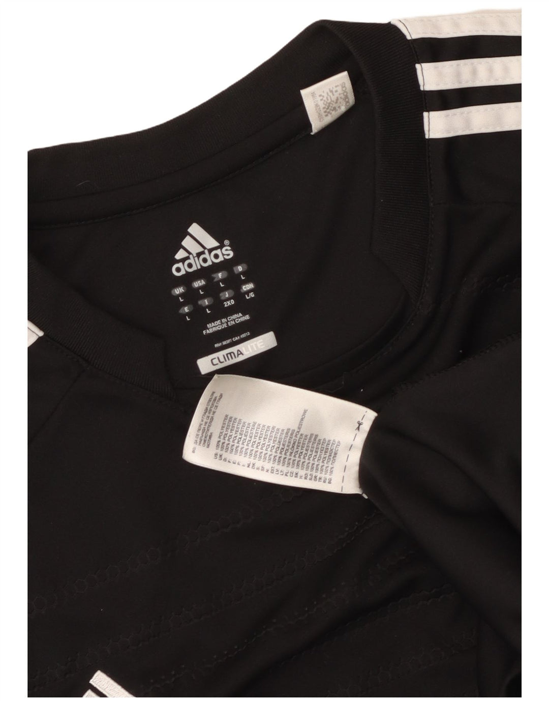 Adidas Herren Climalite T-Shirt Top Large Schwarz Polyester