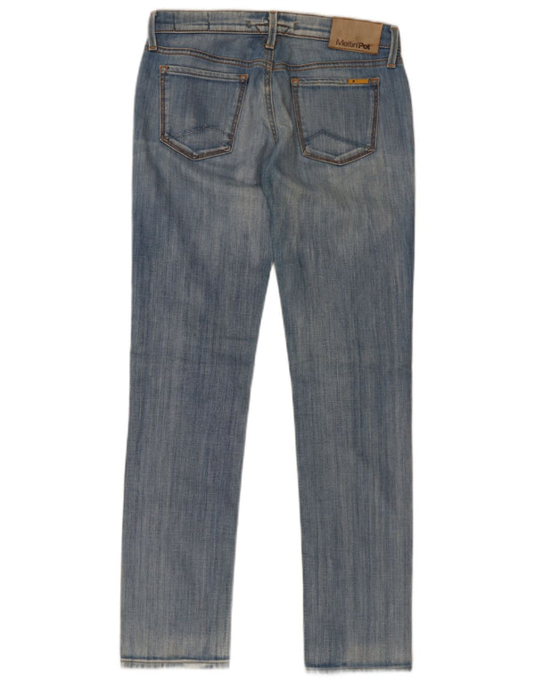 Meltin' Pot Damen Mendel Slim Jeans W26 L32 Blaue Baumwolle
