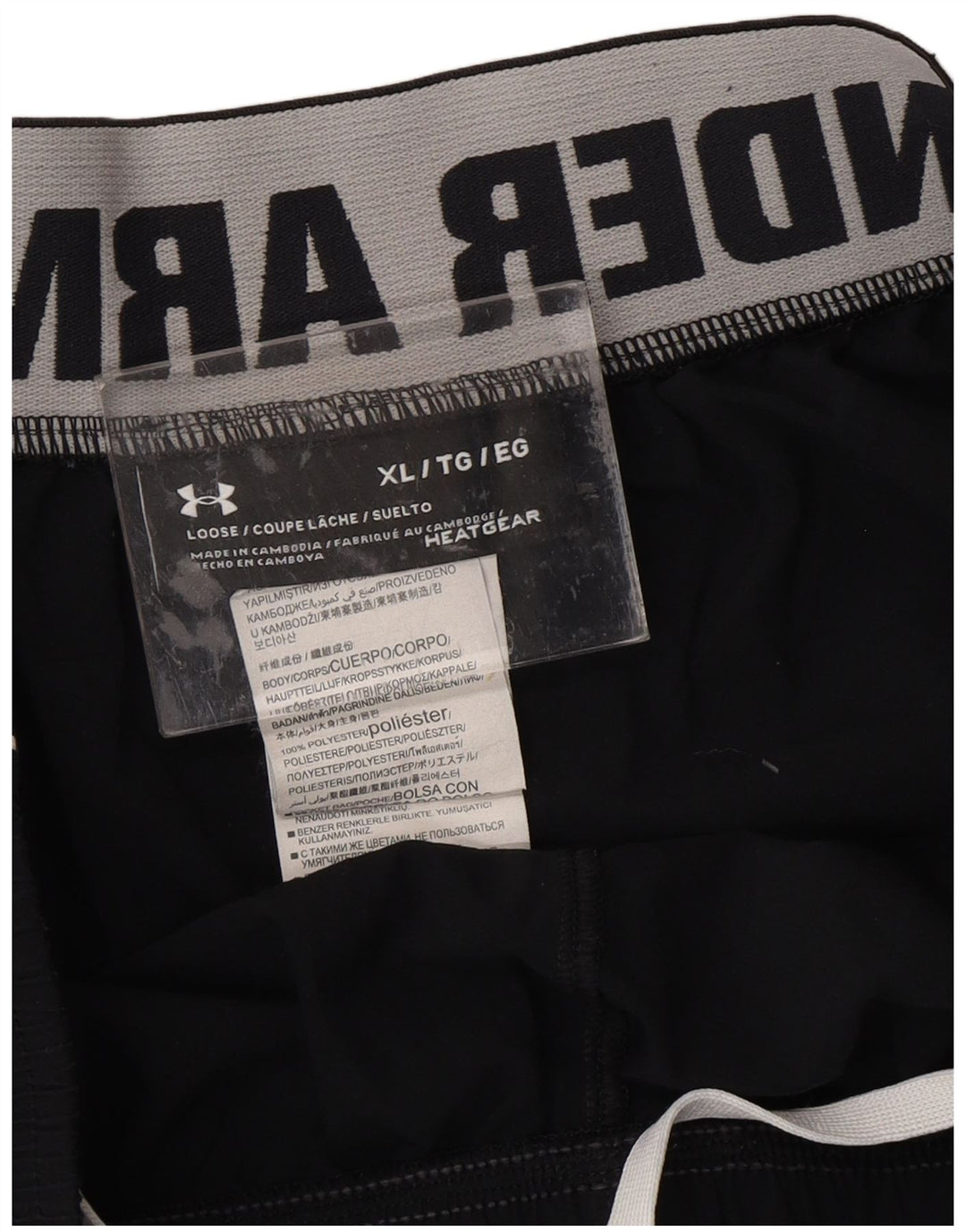 UNDER ARMOUR Herren Heat Gear Graphic Sport Shorts XL Schwarz Polyester