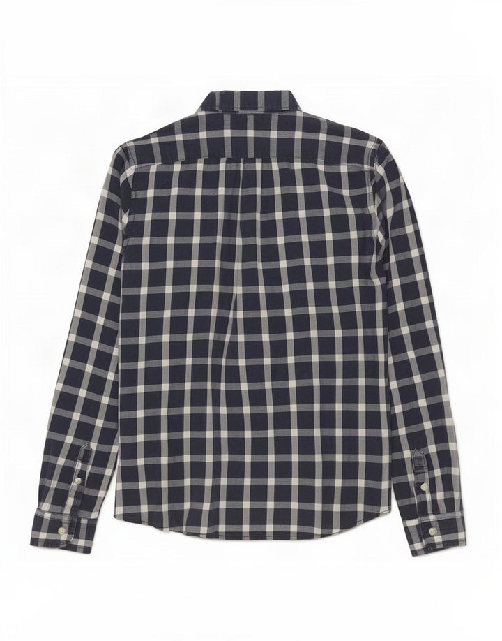 Abercrombie & Fitch Herren-Muskelhemd, groß, marineblau, kariert