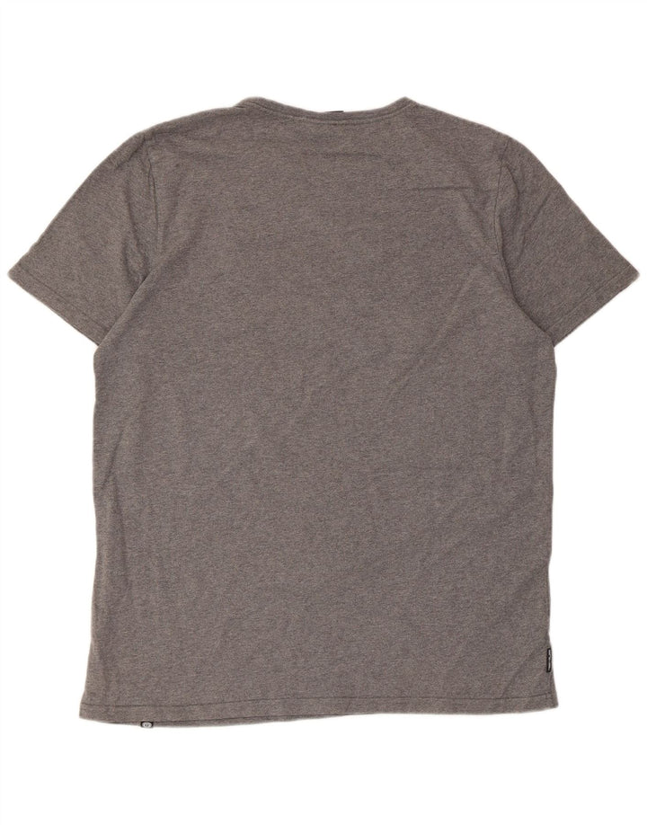 Animal Graphic T-Shirt für Herren, groß, aus grauer Baumwolle