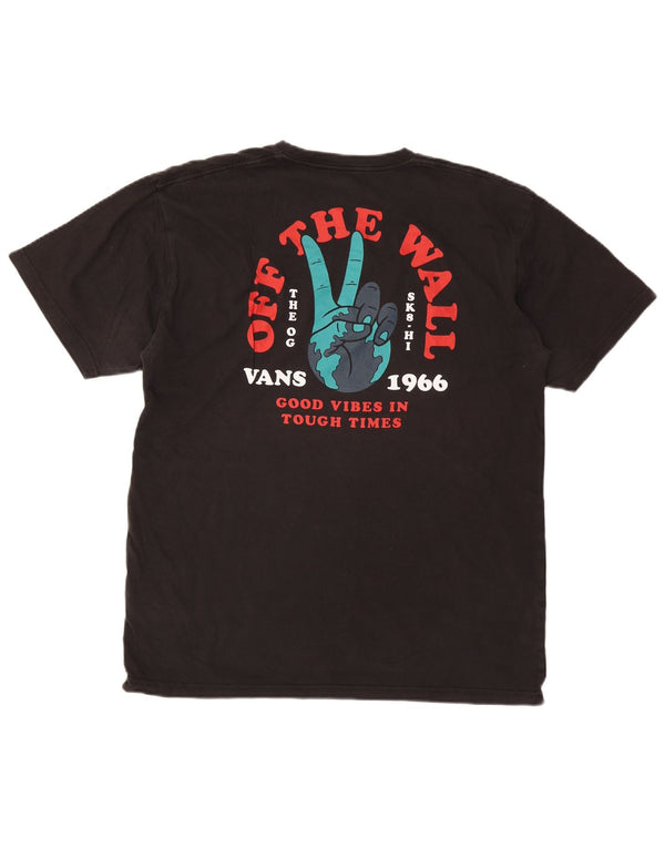 Vans Herren T-Shirt mit klassischer Passform, Grafik, Größe L, Schwarz, Baumwolle