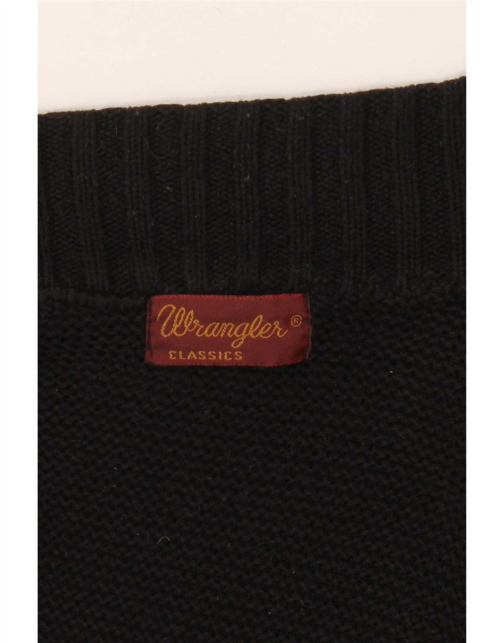 Wrangler Herren-Cardigan mit Grafik, Mittelschwarz, Farbblock