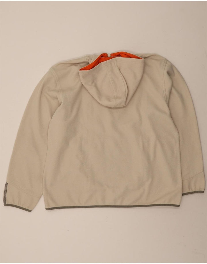 Adidas Herren Kapuzenpullover mit Reißverschluss, XL, Beige, Polyester