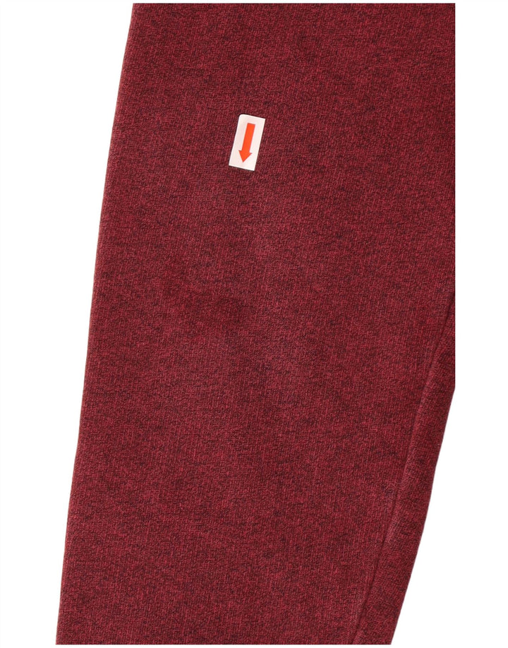 JACK WILLS Herren-Kapuzenpullover mit Grafik, klein, Burgunderrot, gesprenkelte Baumwolle