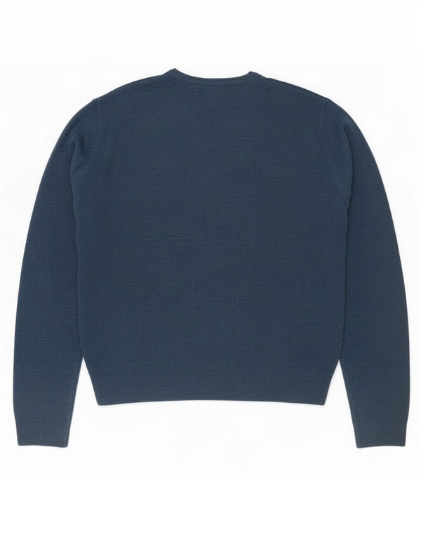 Marks & Spencer Mens V-Neck Jumper Sweater 3XL Blue Acrylic