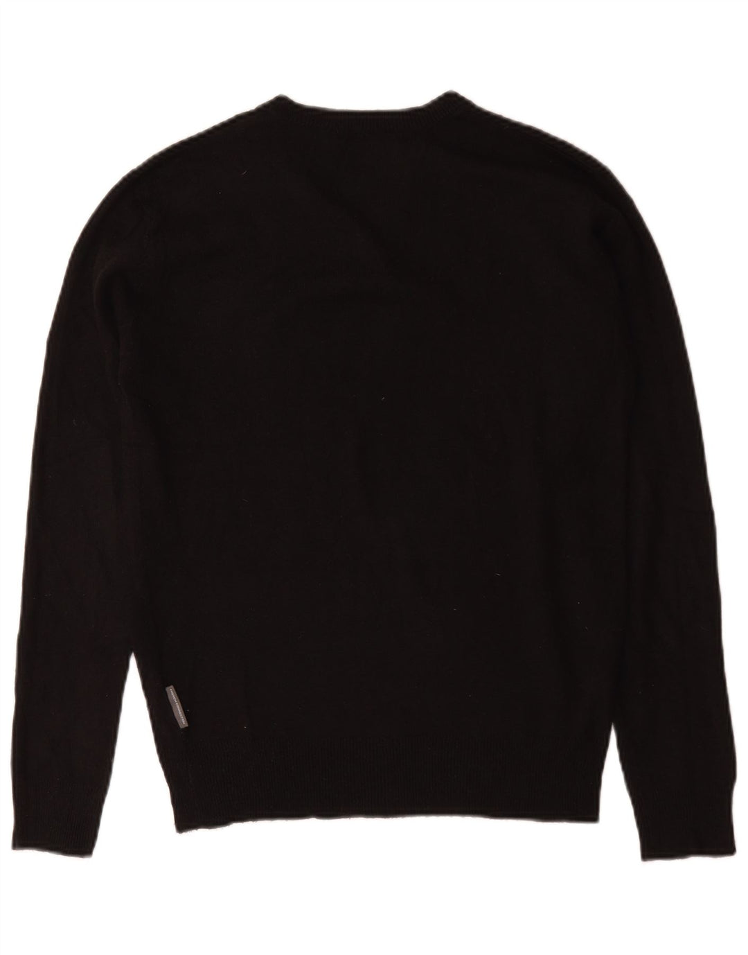 French Connection Herren-Pullover mit V-Ausschnitt, Größe S, Schwarz, Acryl