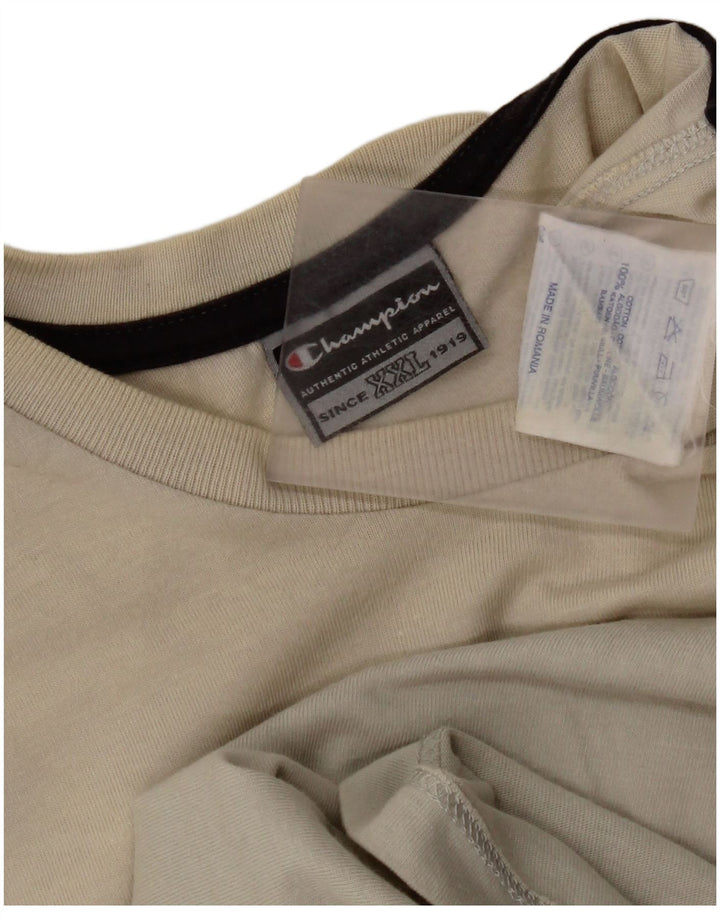 Champion Herren Grafik T-Shirt Top 2XL Grau Baumwolle