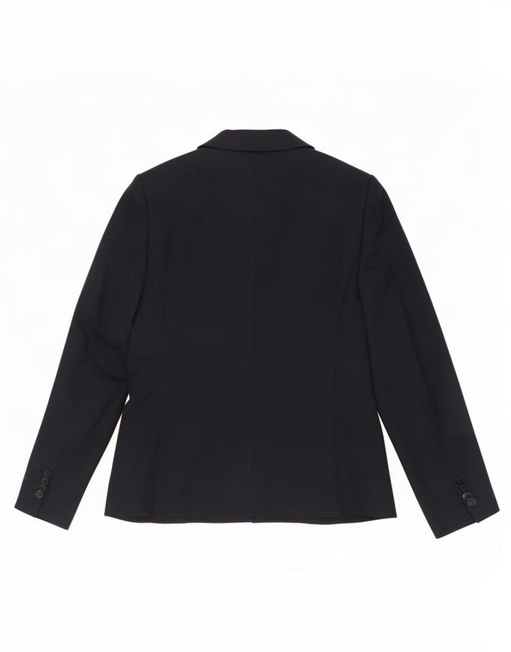 Laura Ashley Damen-Blazerjacke mit 5 Knöpfen, UK 12, mittelmarineblaue Wolle
