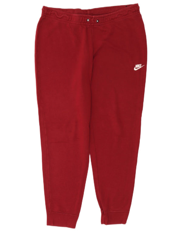 Nike Damen Trainingshose Jogger UK 18 XL Rote Baumwolle