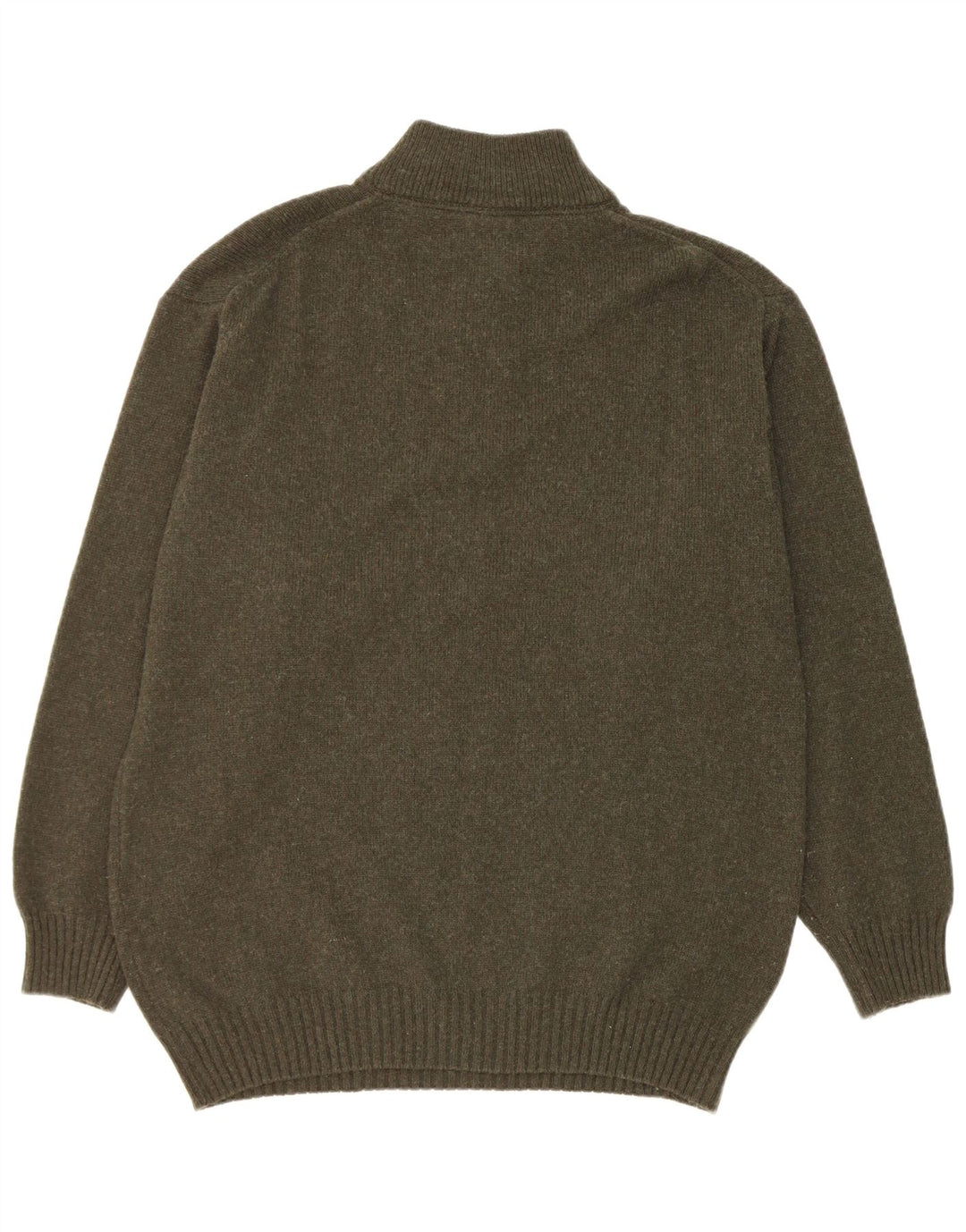 Murphy & Nye Herren-Pullover mit Reißverschluss, XL, grüne Wolle