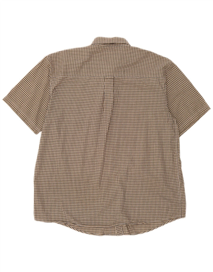 Wrangler Herren Riata Kurzarmhemd XL Grau Gingham Baumwolle