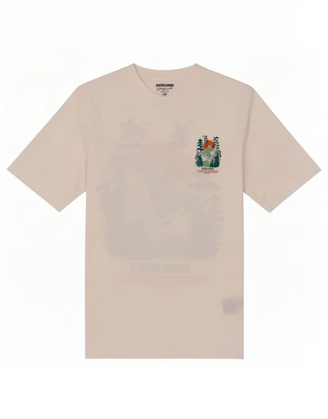 Jack & Jones Herren-T-Shirt mit Grafik, mittelweiße Baumwolle