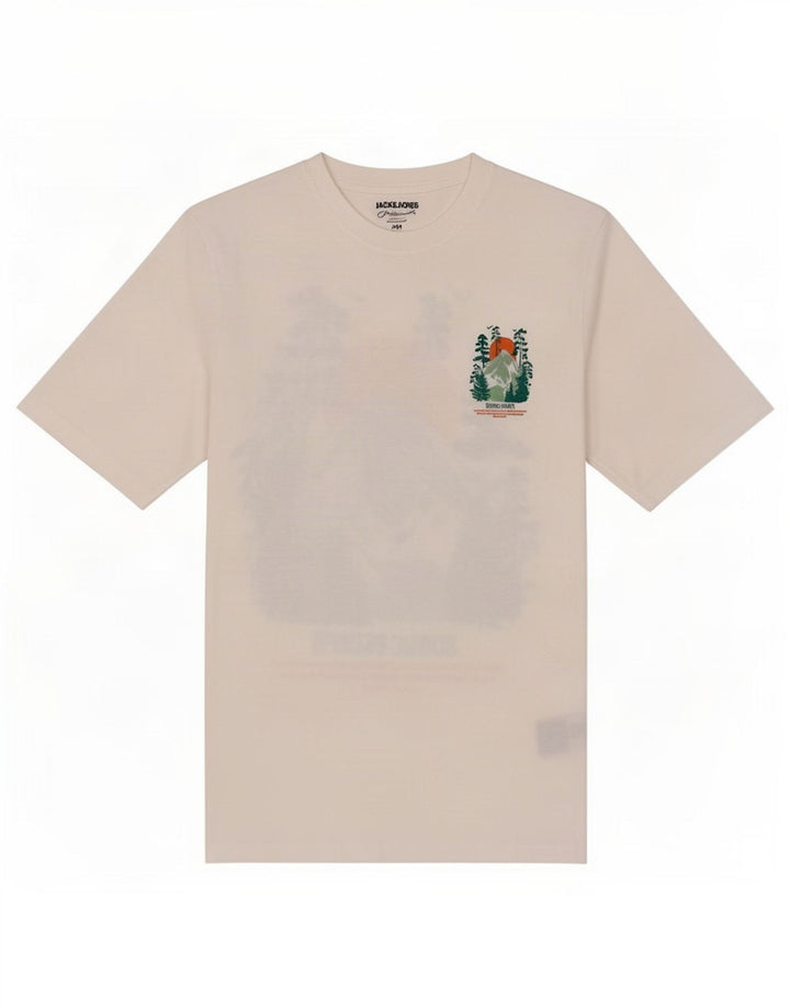 Jack & Jones Herren-T-Shirt mit Grafik, mittelweiße Baumwolle
