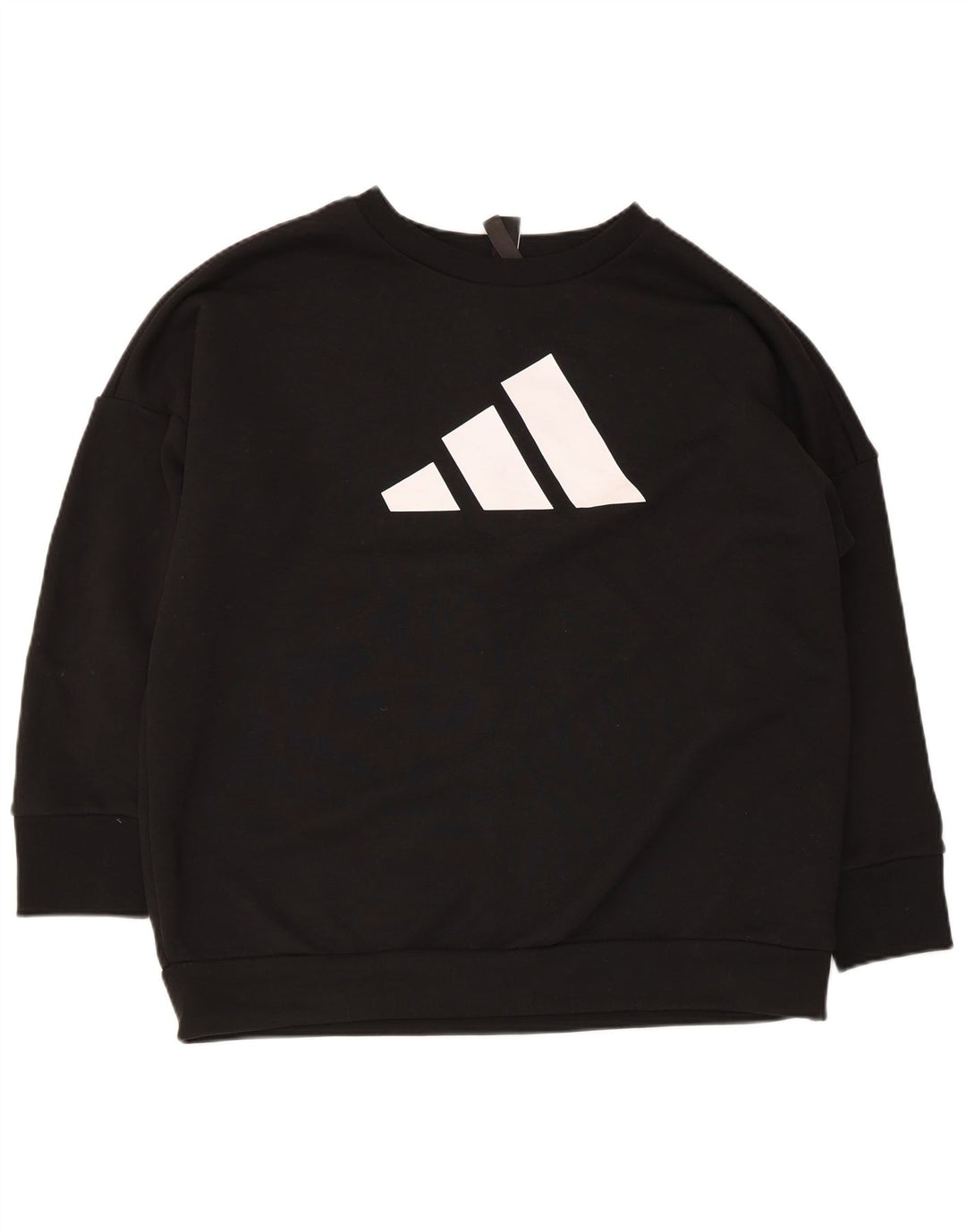 Adidas Damen Graphic Oversized Sweatshirt Pullover UK 12/14 Medium Schwarz