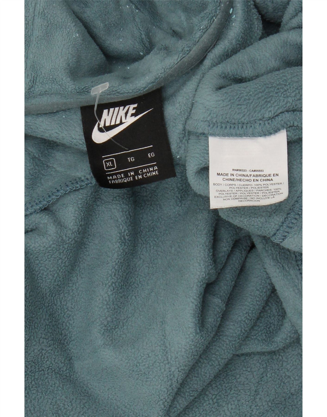 NIKE Damen-Fleecejacke mit Kapuze, UK 18, XL, Blau, Polyester