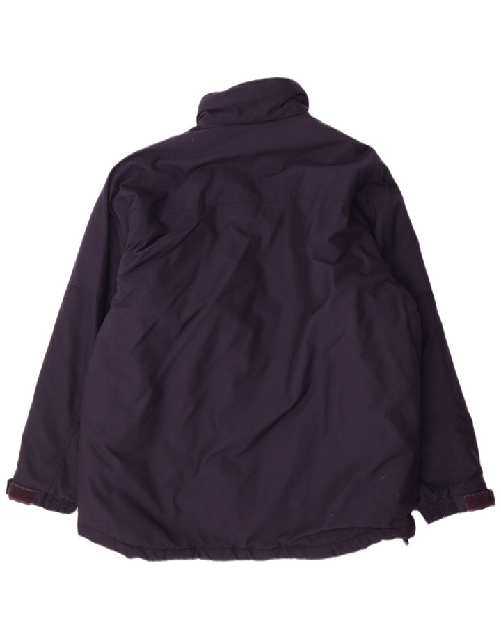 Reebok Herren gepolsterte Jacke UK 40 Large Marineblau Nylon