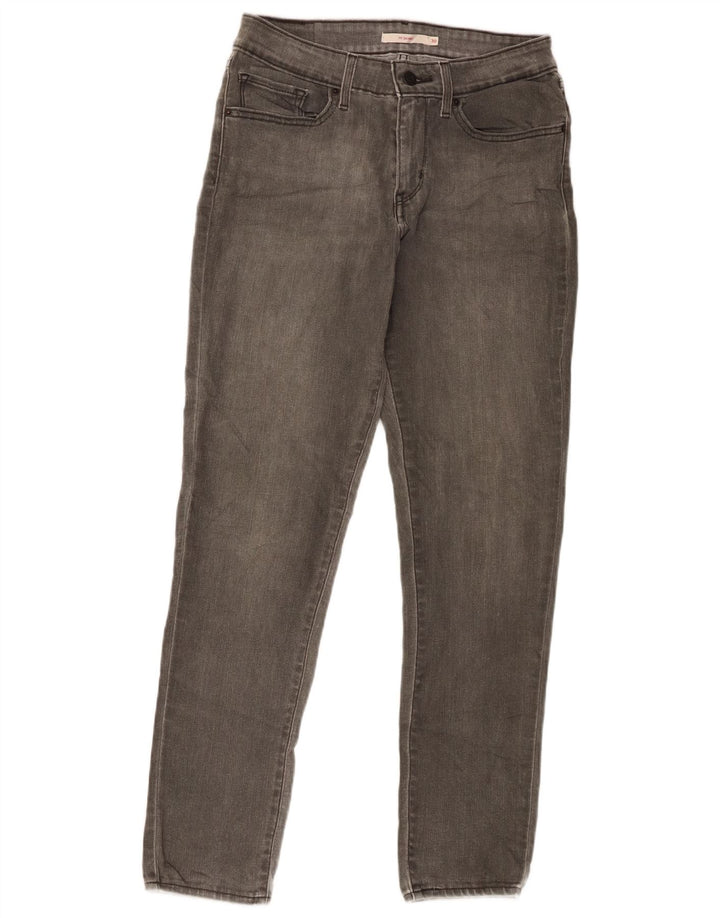 Levi's Damen 711 Skinny Jeans W30 L28 Graue Baumwolle