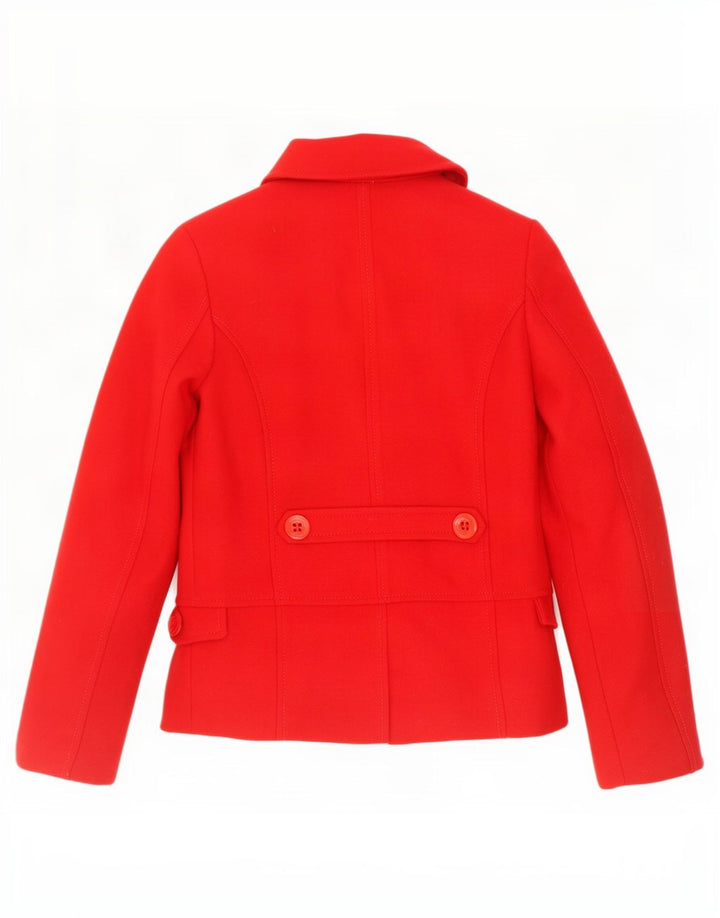 Benetton Pea Coat für Mädchen, 11–12 Jahre, 2XL, rote Wolle
