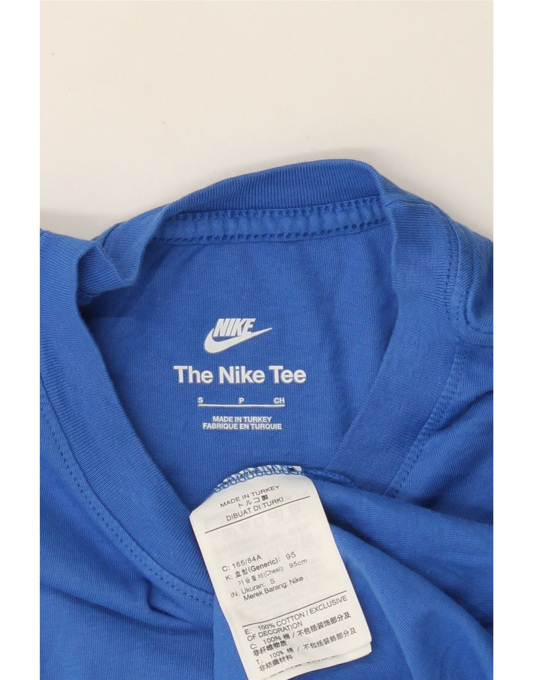 NIKE Herren-T-Shirt mit Grafik, Größe S, Blau, Baumwolle