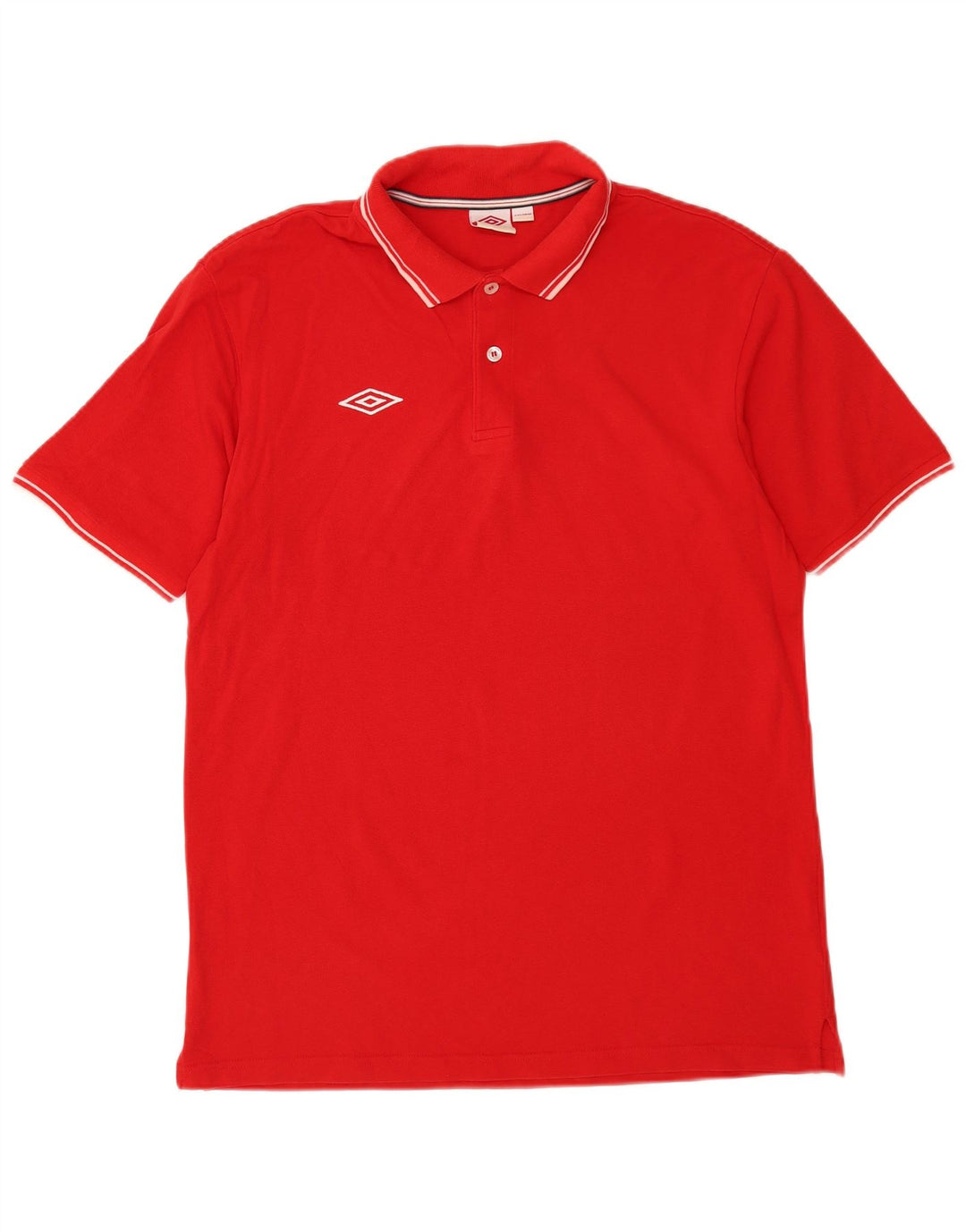 Umbro Herren Poloshirt 2XL Rote Baumwolle