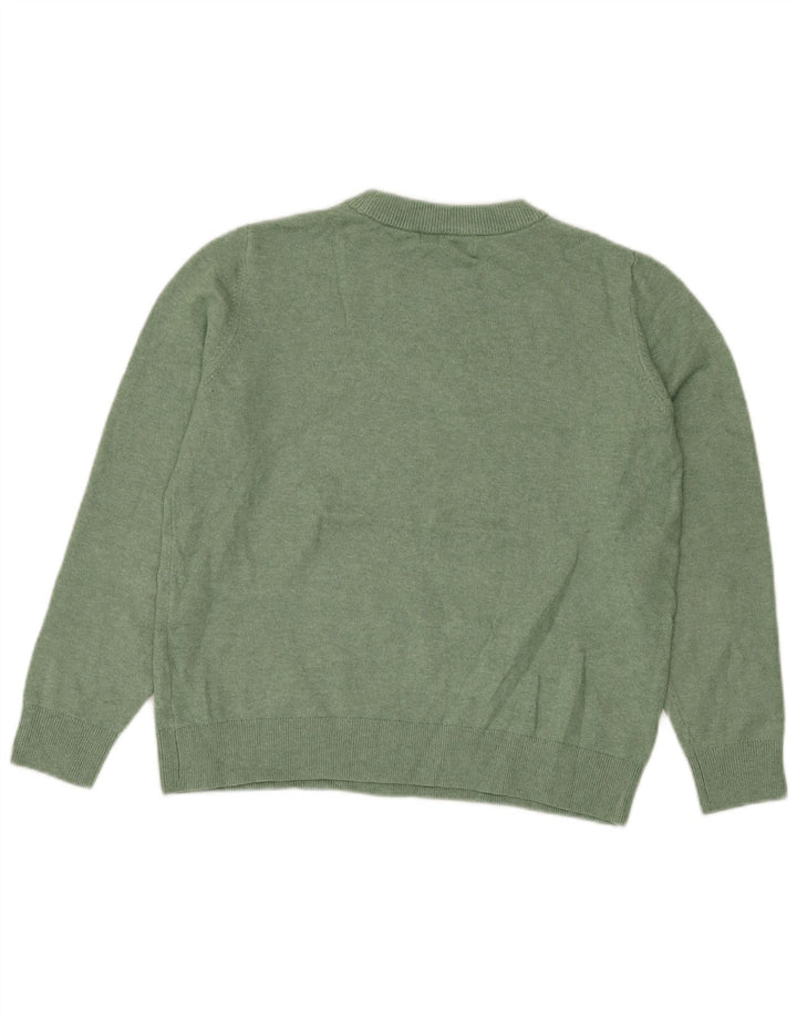 Marks & Spencer Damen-Pullover mit Rundhalsausschnitt, Gr. 14, Mittelgrün