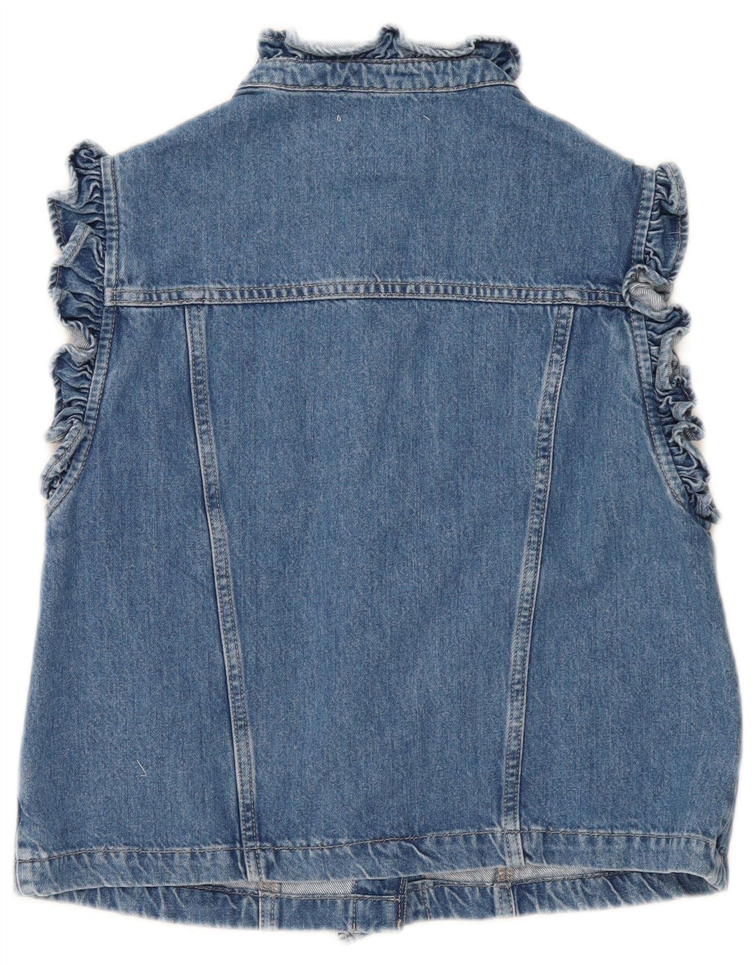 MINT VELVET Damen Jeansweste UK 14 Mittelblaue Baumwolle