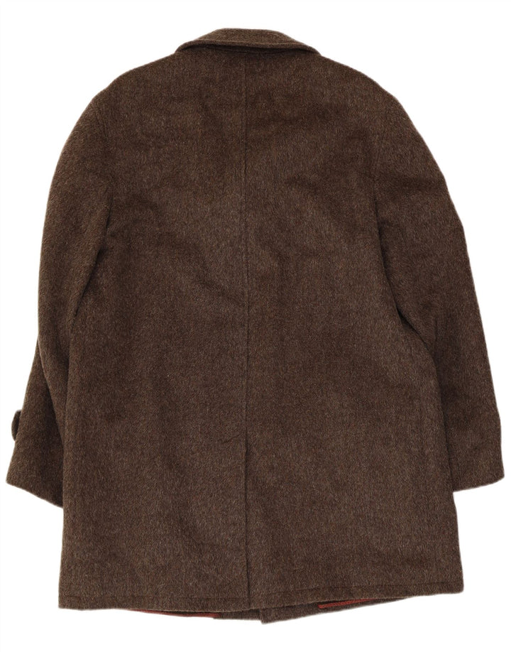 Esquire Herrenmantel IT 48 mittelbraun gefleckte Wolle