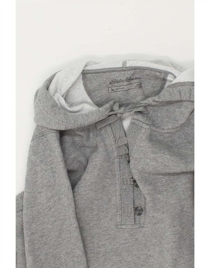 EDDIE BAUER Womens Hoodie Jumper UK 14 Medium Grey Cotton Vintage Eddie Bauer and Second-Hand Eddie Bauer from Messina Hembry 