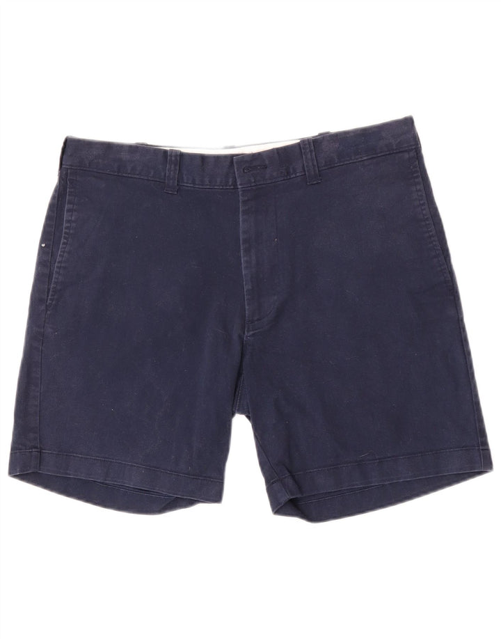 J. Crew Herren Flex Regular Fit Chino Shorts W33 Mittelmarineblaue Baumwolle