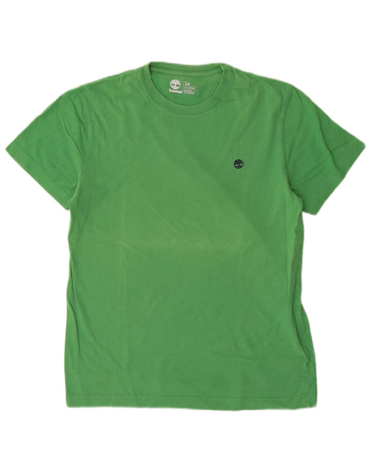 Timberland Herren-T-Shirt mit normaler Passform, klein, grüne Baumwolle