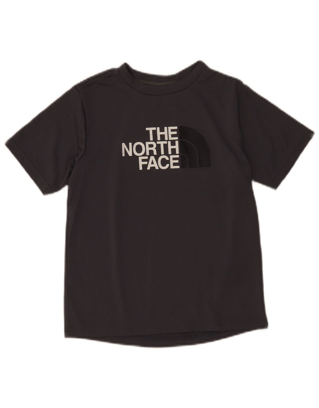 The North Face Jungen-T-Shirt mit Grafik, 9–10 Jahre, mittelgraues Polyester