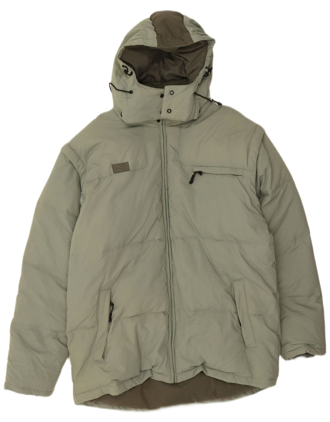 Fila Herren-Jacke mit Kapuze, gepolstert, UK 42, XL, grün, Polyamid