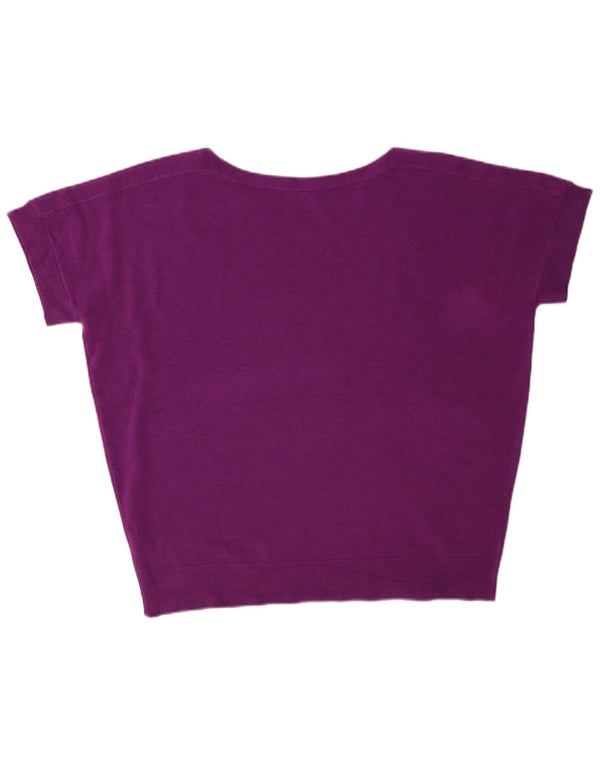 Marks & Spencer Damen-Pullover mit Rundhalsausschnitt, Gr. 18, XL, Kastanienbraun
