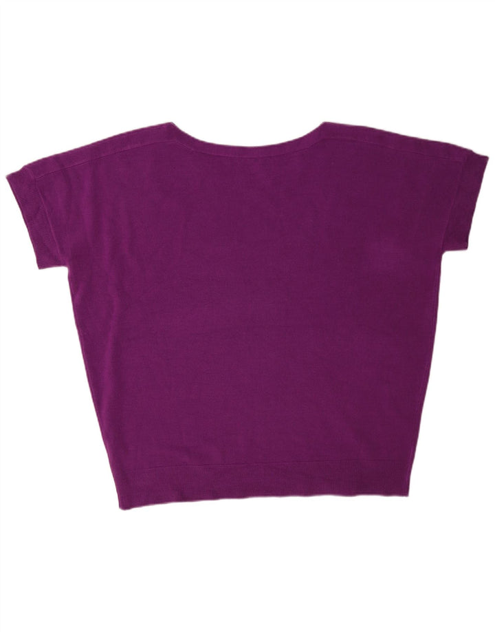 Marks & Spencer Damen-Pullover mit Rundhalsausschnitt, Gr. 18, XL, Kastanienbraun