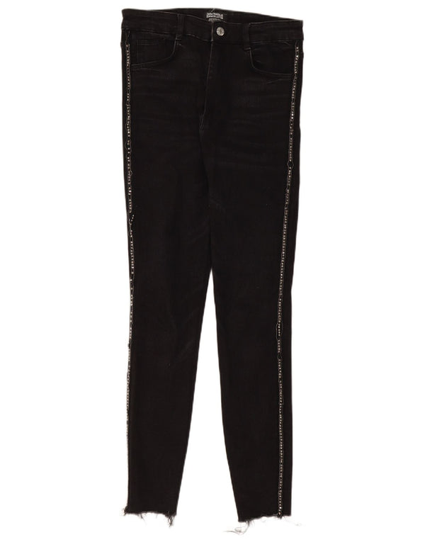 Zara Damen Skinny Jeans EU 38 Small W28 L28 Schwarz