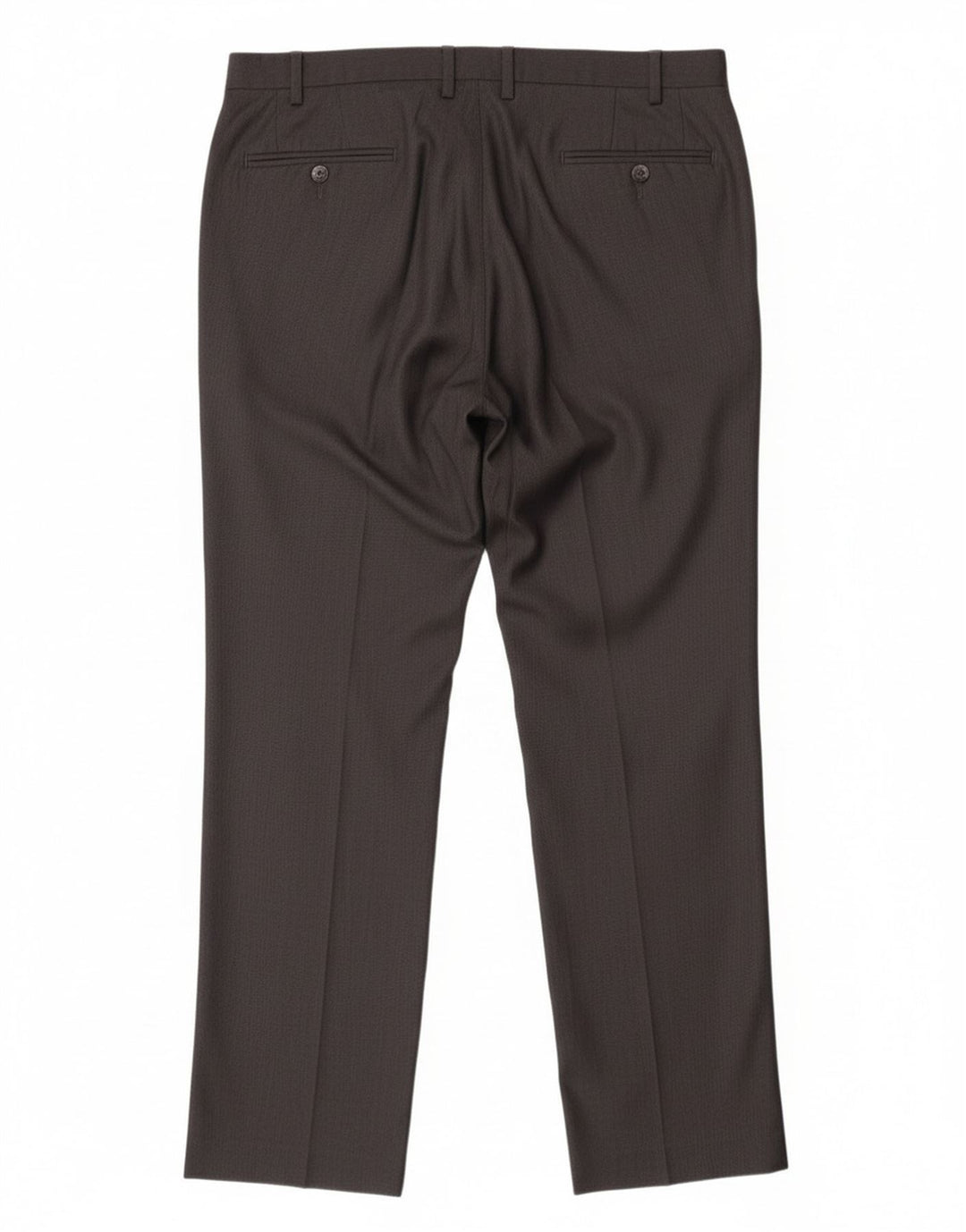 Calvin Klein Herren gerade Anzughose W36 L32 Grau Polyester