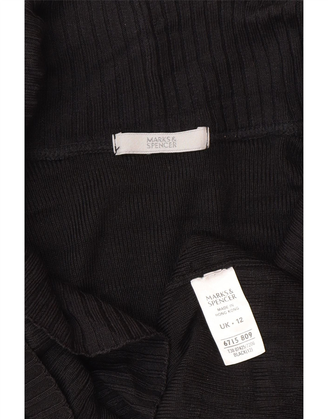 Marks & Spencer Damen-Cardigan-Pullover UK 12 Mittelschwarzes Acryl