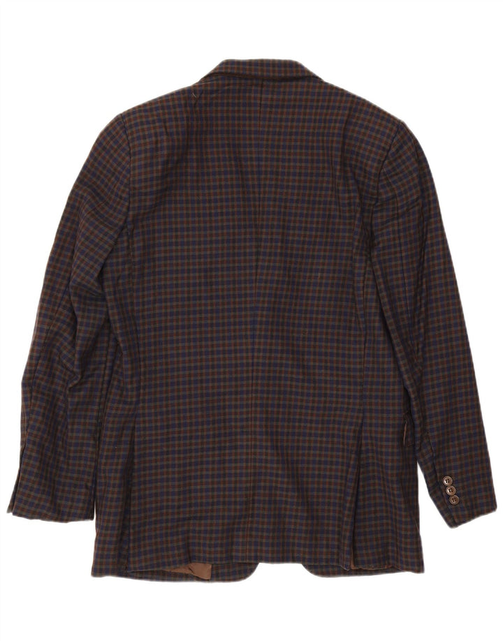 Aquascutum Herren-Blazer mit 2 Knöpfen, UK 38, mittelgroß, mehrfarbig, Gingham