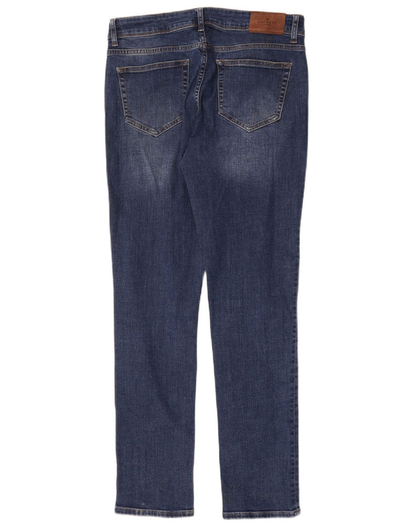 Hackett Damen Slim Jeans W32 L31 Blaue Baumwolle