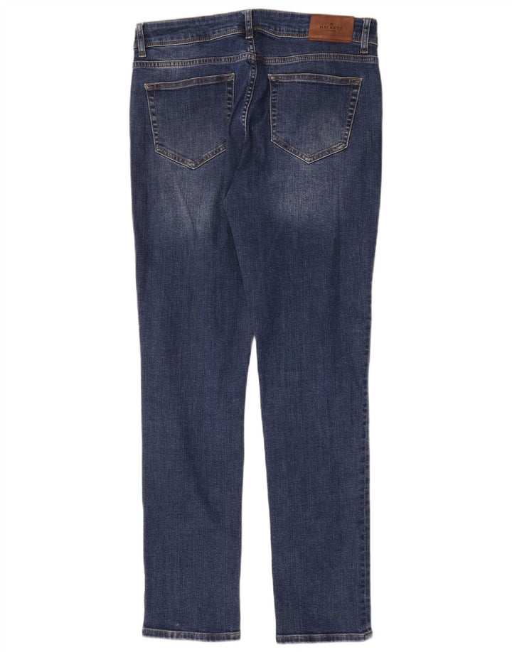 Hackett Damen Slim Jeans W32 L31 Blaue Baumwolle