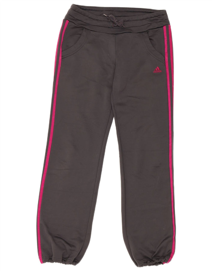 Adidas Damen Trainingshose Jogger UK 12 Mittelgraues Polyester