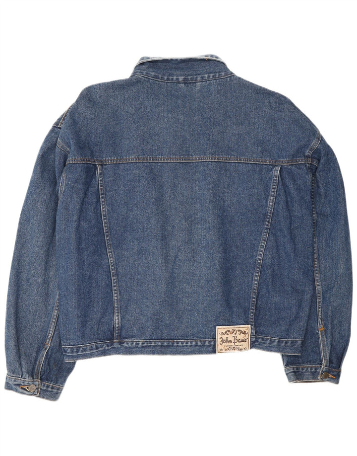 JOHN BAUER Herren Jeansjacke UK 48 4XL Blaue Baumwolle