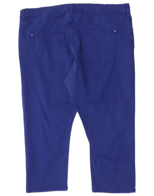 Marks & Spencer Damen Super Skinny Caprihose UK 20 2XL W38 L21 Blau